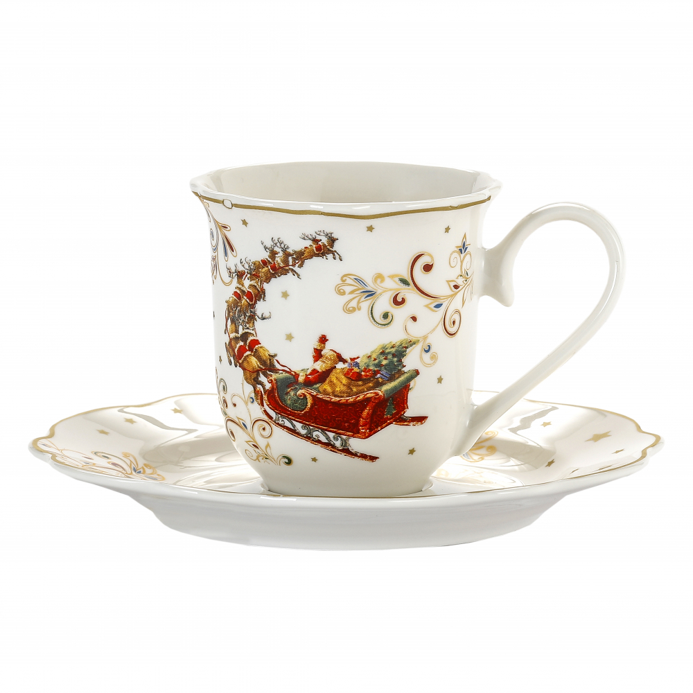 

Filiżanki do kawy porcelanowe ze spodkiem 2szt