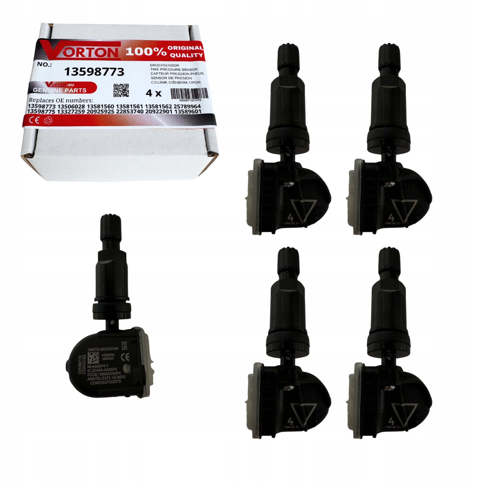 Snímače Tlaku Pneumatík Tpms Chevrolet Camaro VI MK6 Ss ZL1 Lt Ls Lti