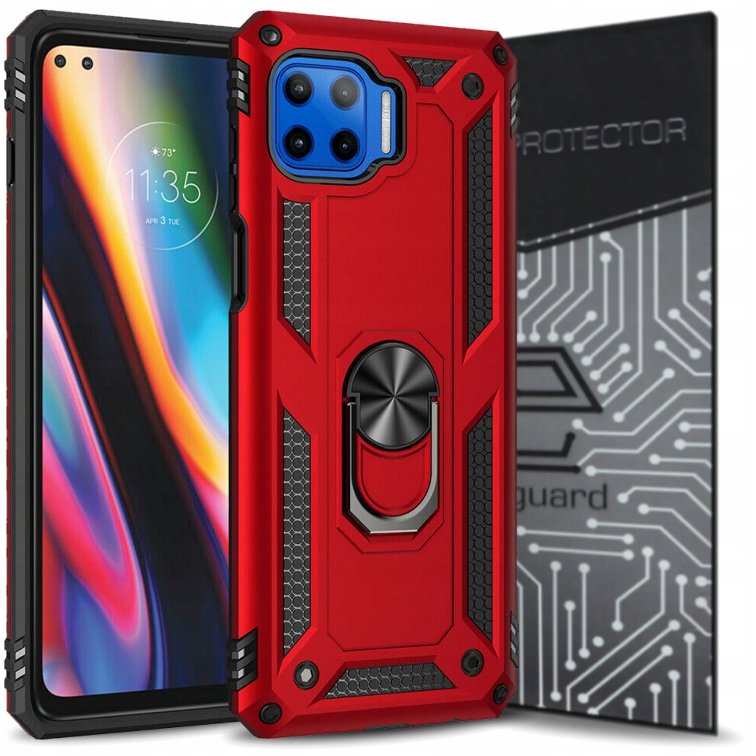 

Etui Pancerne+szkło do Motorola Moto G 5G Plus