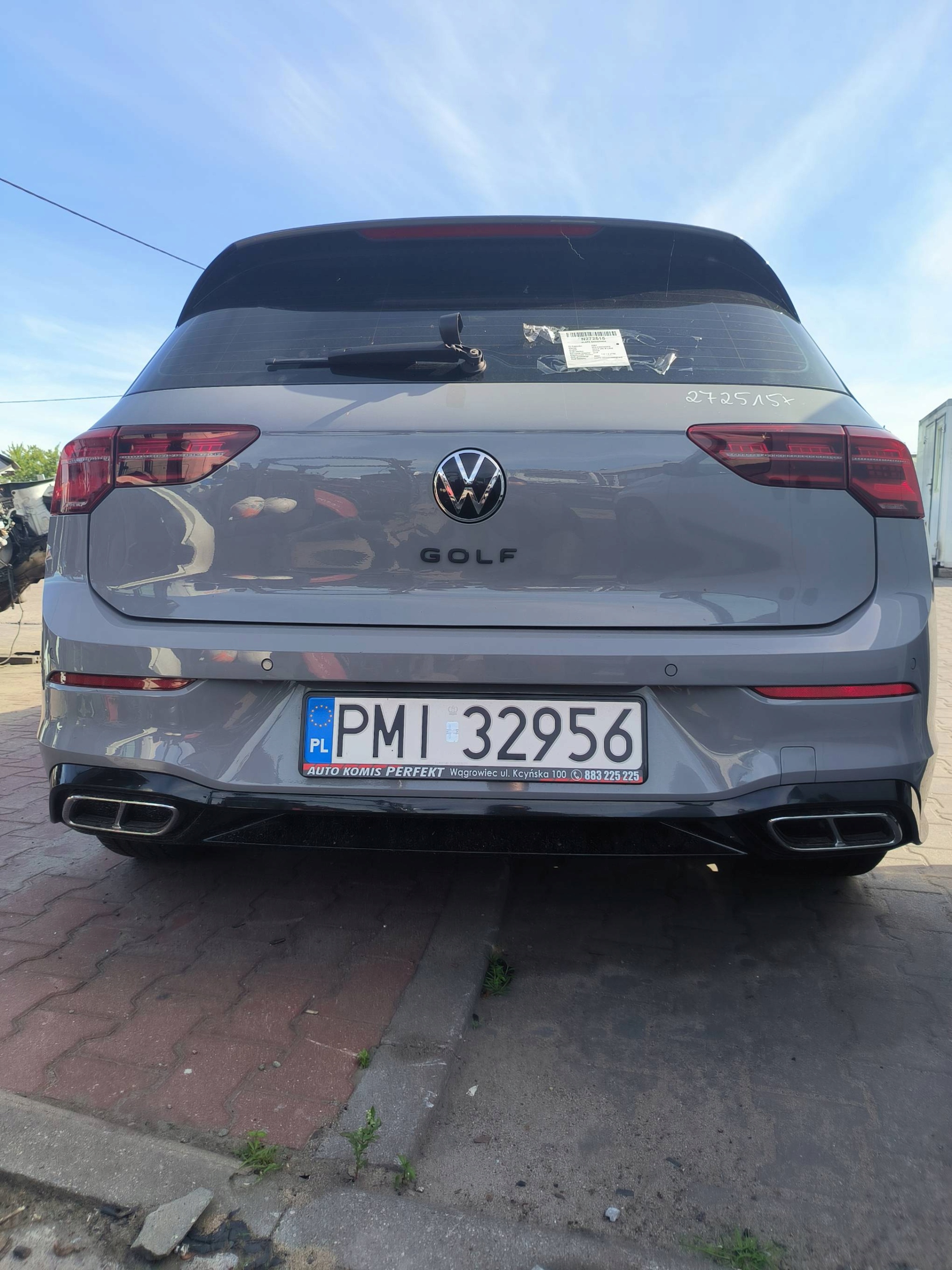 bumper rear part LA7C VOLKSWAGEN GOLF VIII R-LINE HB