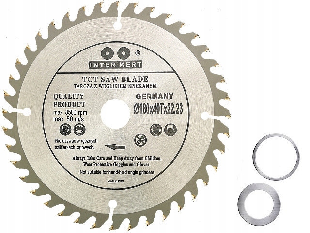 TARCZA PIŁA WIDIOWA WIDIA DO DREWNA 180x22 40zębów