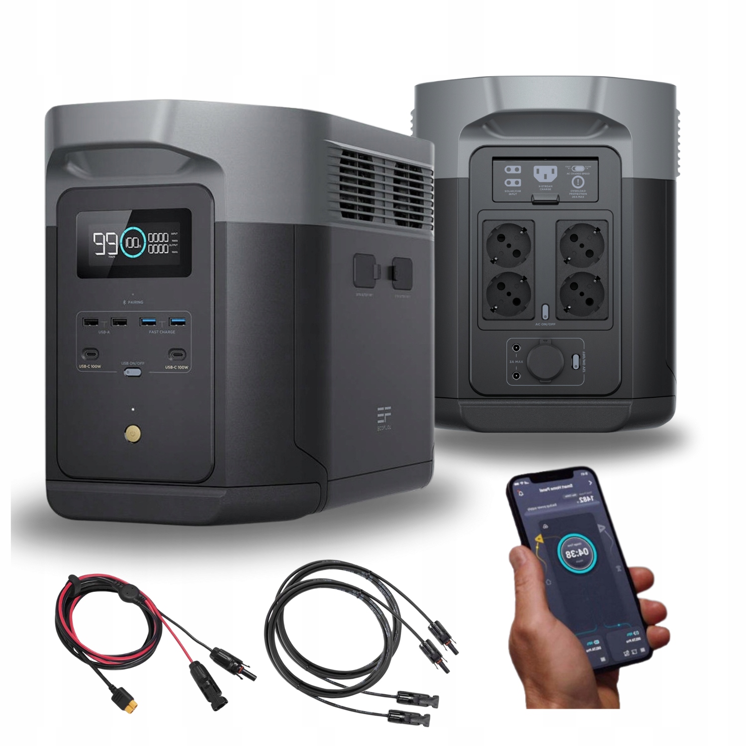 Przenośna Stacja Zasilania Ecoflow Delta 2 Max 2048 Wh Ładowarka LiFePO4