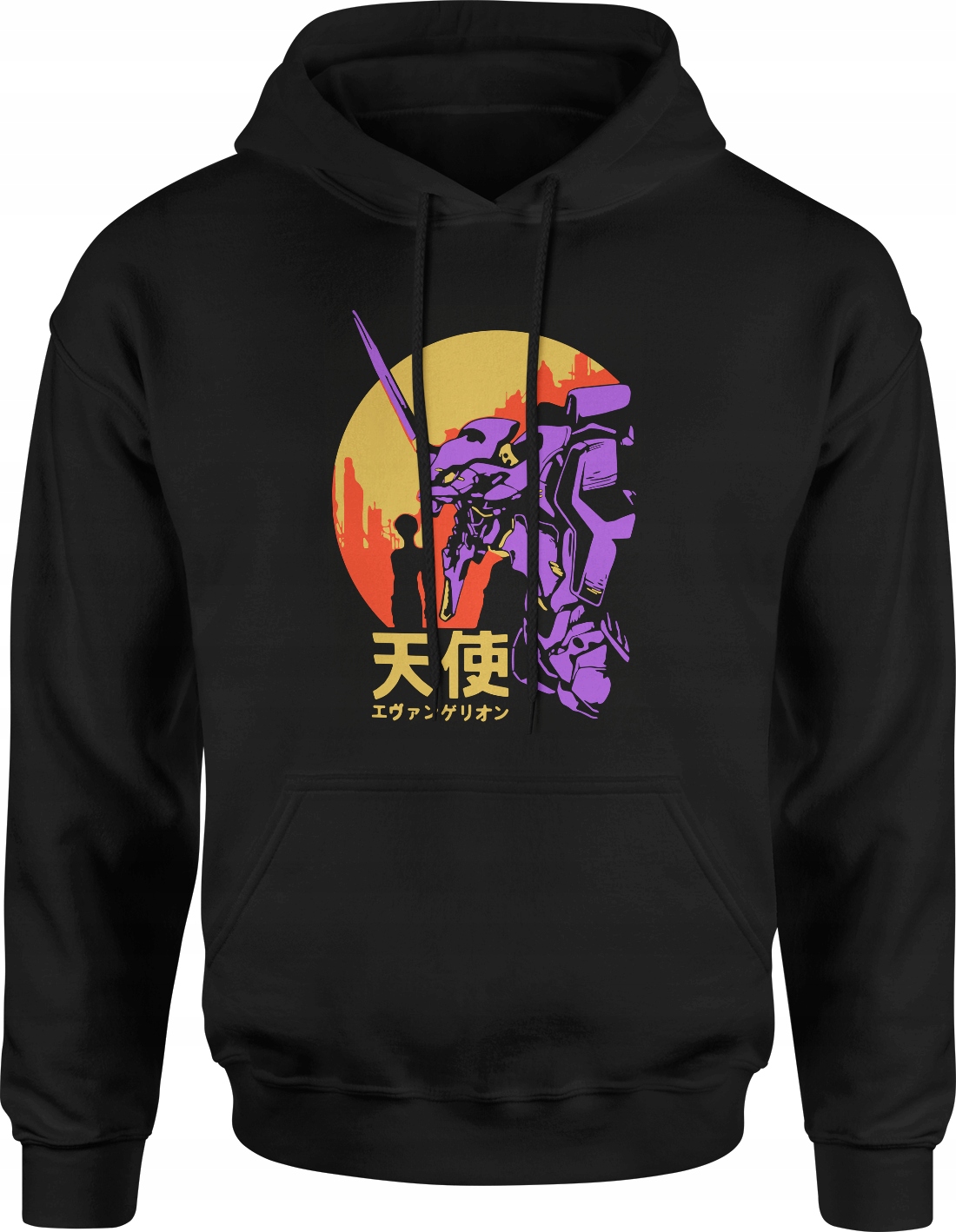 

Męska Bluza Z Kapturem Neon Genesis Evangelion XXL
