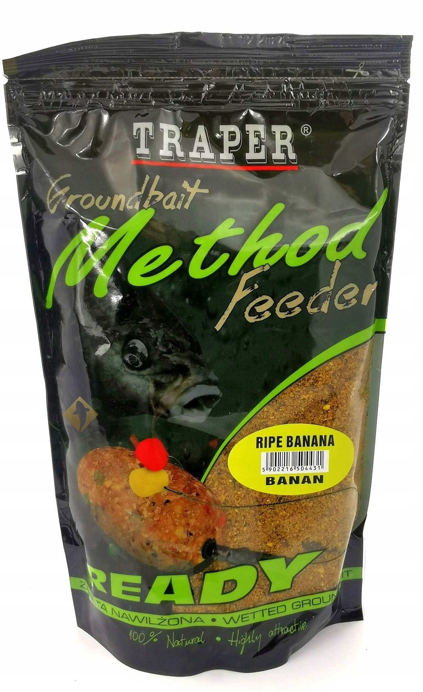 Zanęta Traper Method Feeder Ready Banan 750g