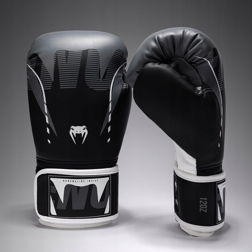 boxerské rukavice venum adrenalinové 12OZ Černá/stříbrná