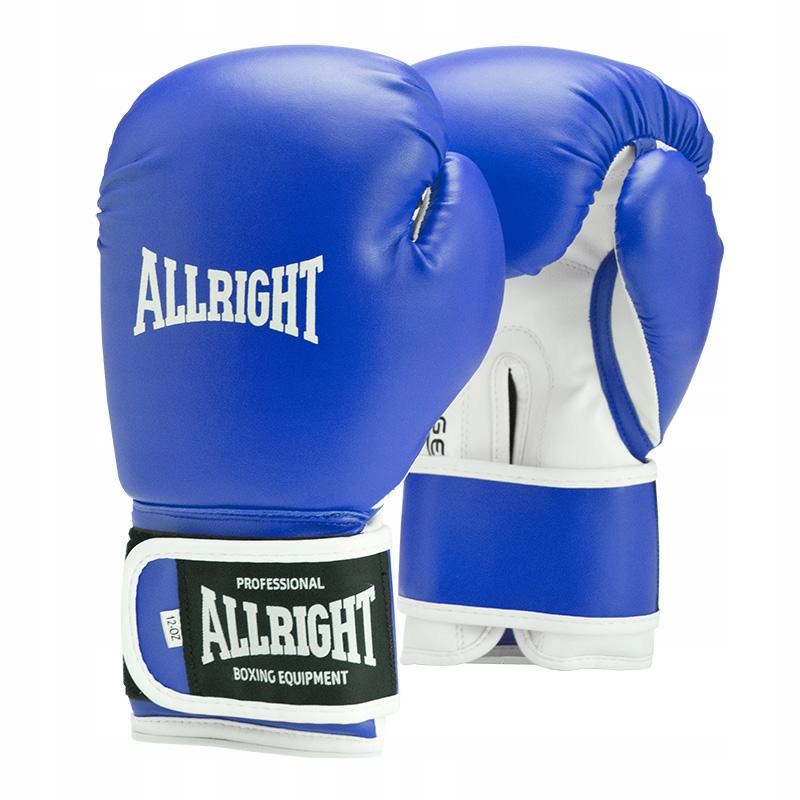 Boxerské Rukavice Power Gel 10oz Allright 1012 Pu modro-bílé
