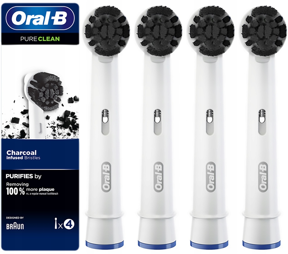 

Oryginalne Końcówki Braun Oral-b Pure Clean Węgiel