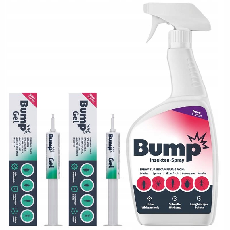 Bump Gel Jed gel na mravence šváby rybičky prusaky x 2 sprej Insekten
