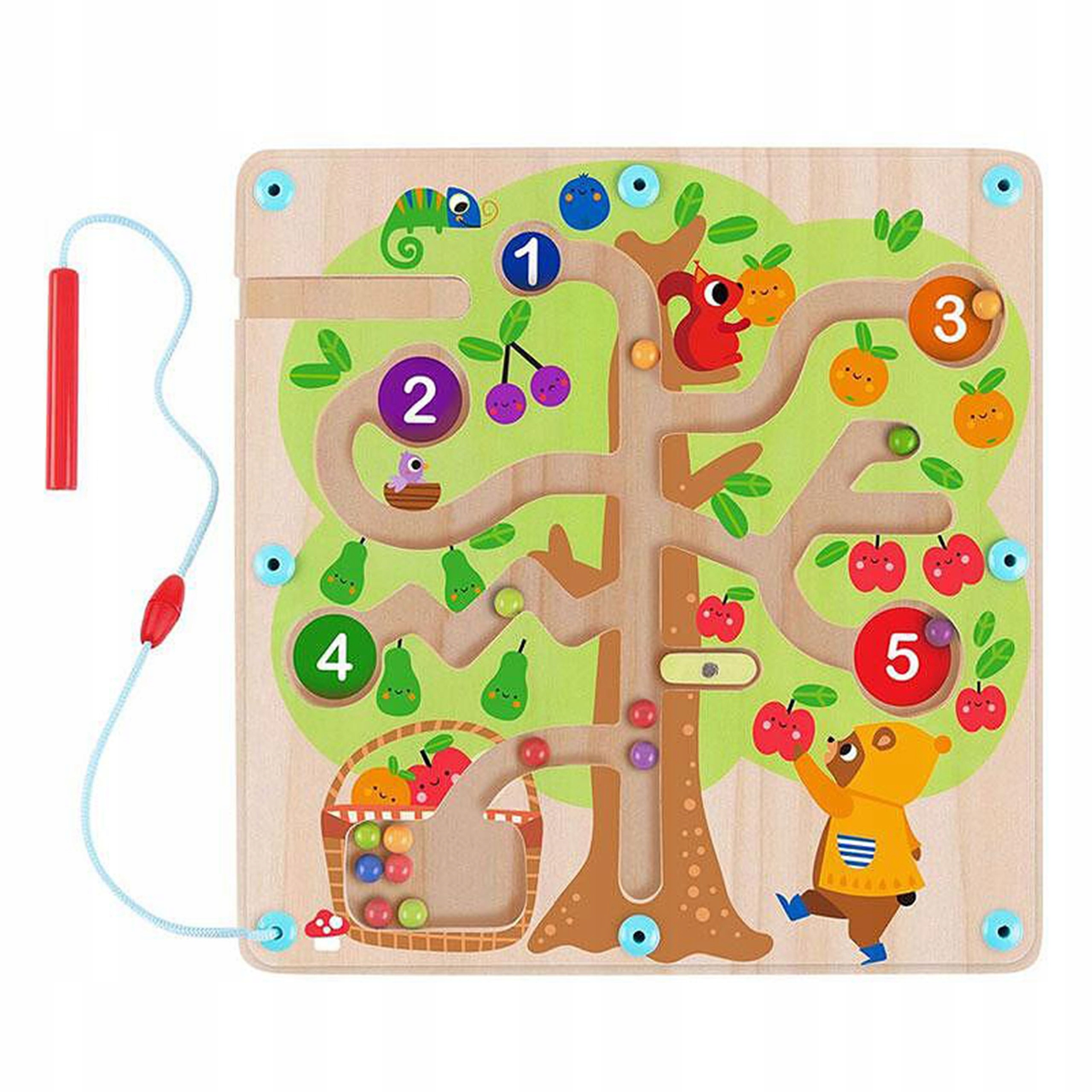 

Tooky Toy Labirynt Drzewko Owocowe Magnetyczne