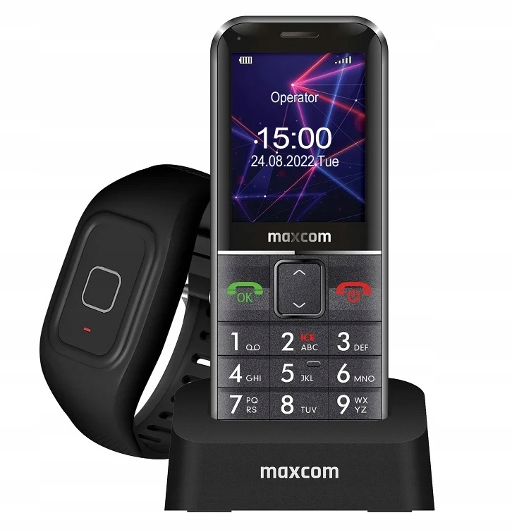 Telefon Dla Seniora Maxcom MM735 Opaska Sos