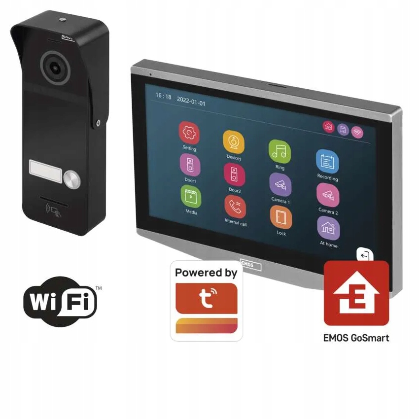 Sada videovrátnika na aplikácii GoSmart IP-750A Wi-Fi H4020 Emos