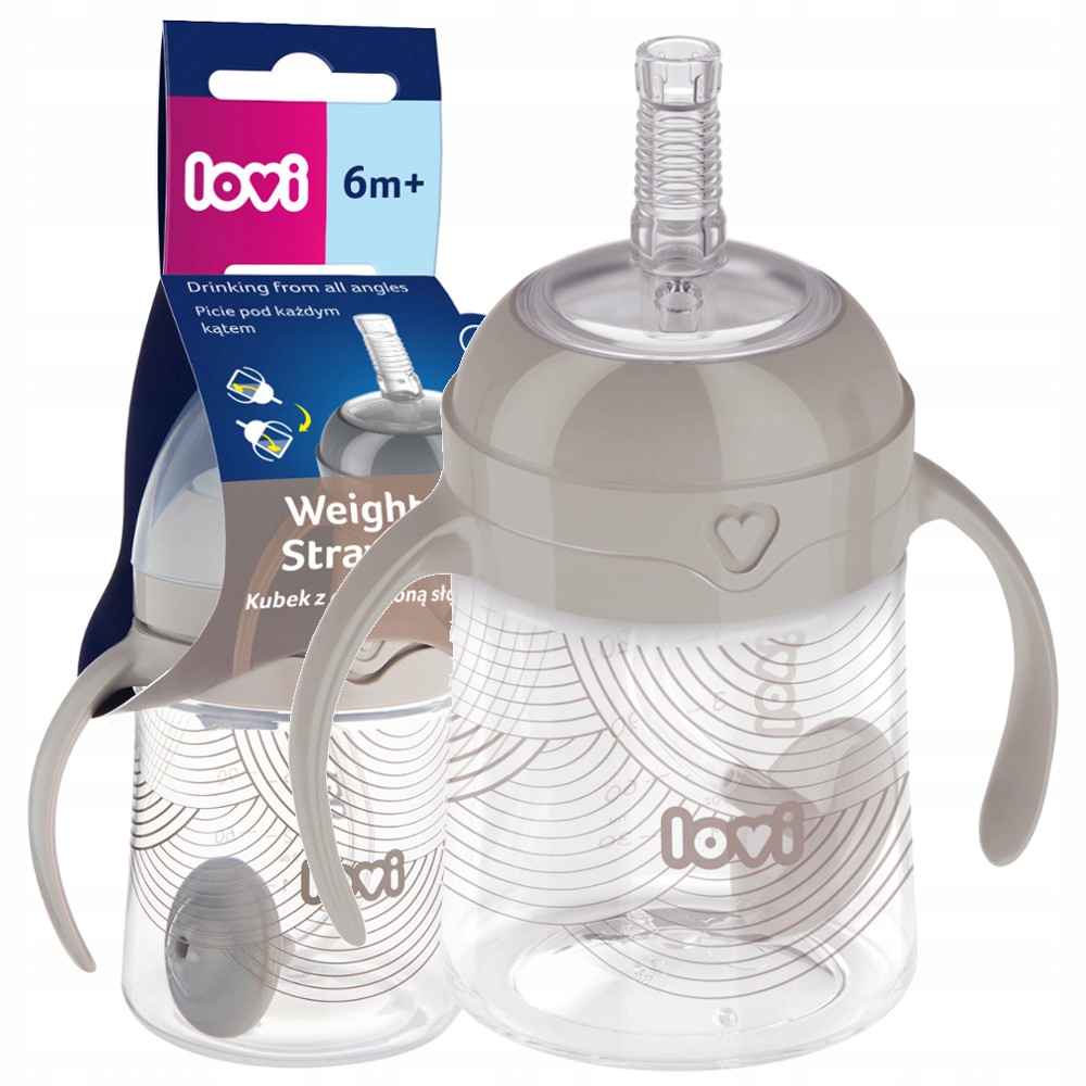 LOVI PIERWSZY KUBEK Z OBCIĄŻONĄ SŁOMKĄ 150ml HARMONY