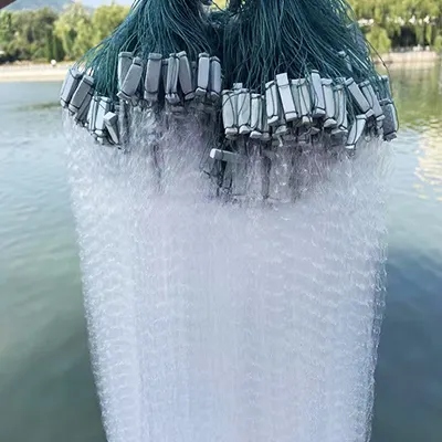 SIEĆ RYBACKA 3 WARSTWY NYLON WĘDKARSKI PUŁAPKA NA RYBY 1.2x30m Stan opakowania oryginalne