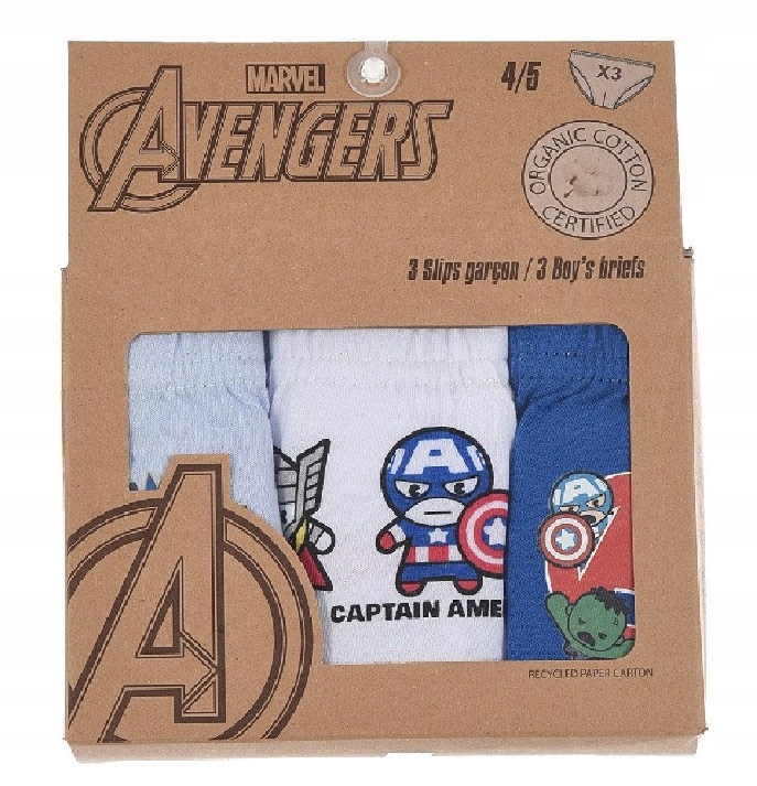 

3pak Majtki dla chłopca Marvel Avengers 116/128