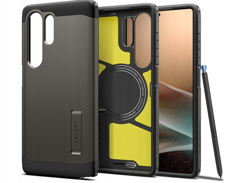 Etui Spigen Tough Armor MagSafe do Samsung Galaxy S25 Ultra Brązowy