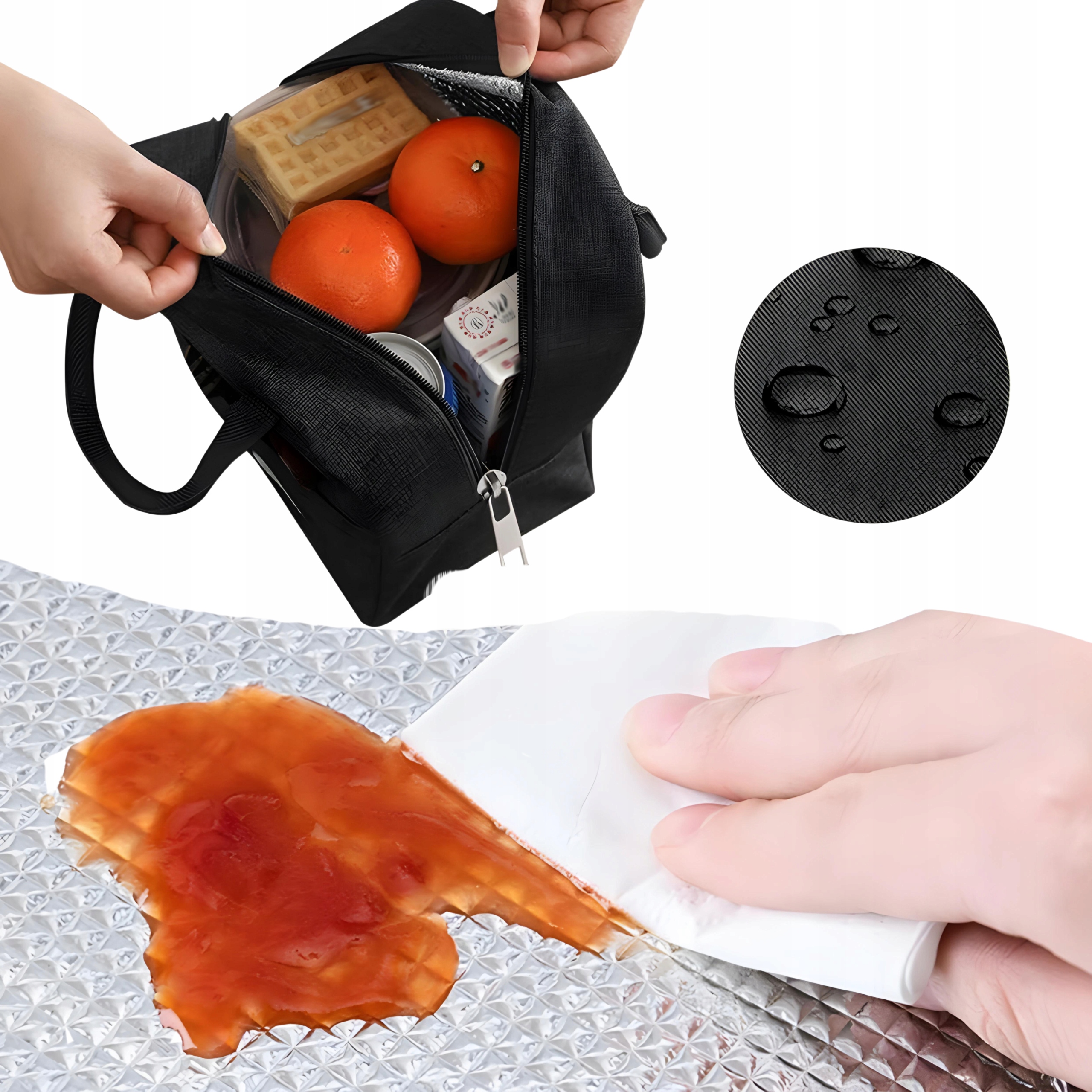 TORBA TERMICZNA ŚNIADANIOWA NA LUNCH JEDZENIE PLAŻOWA PODRÓŻNA BOX ZAMEK Rodzaj torba termiczna