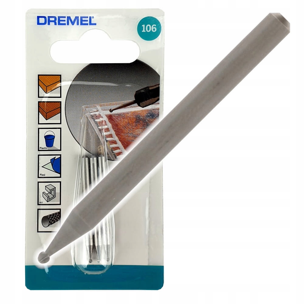 

Frez grawerski Dremel (106) kulka 1,6 mm op. 3 szt