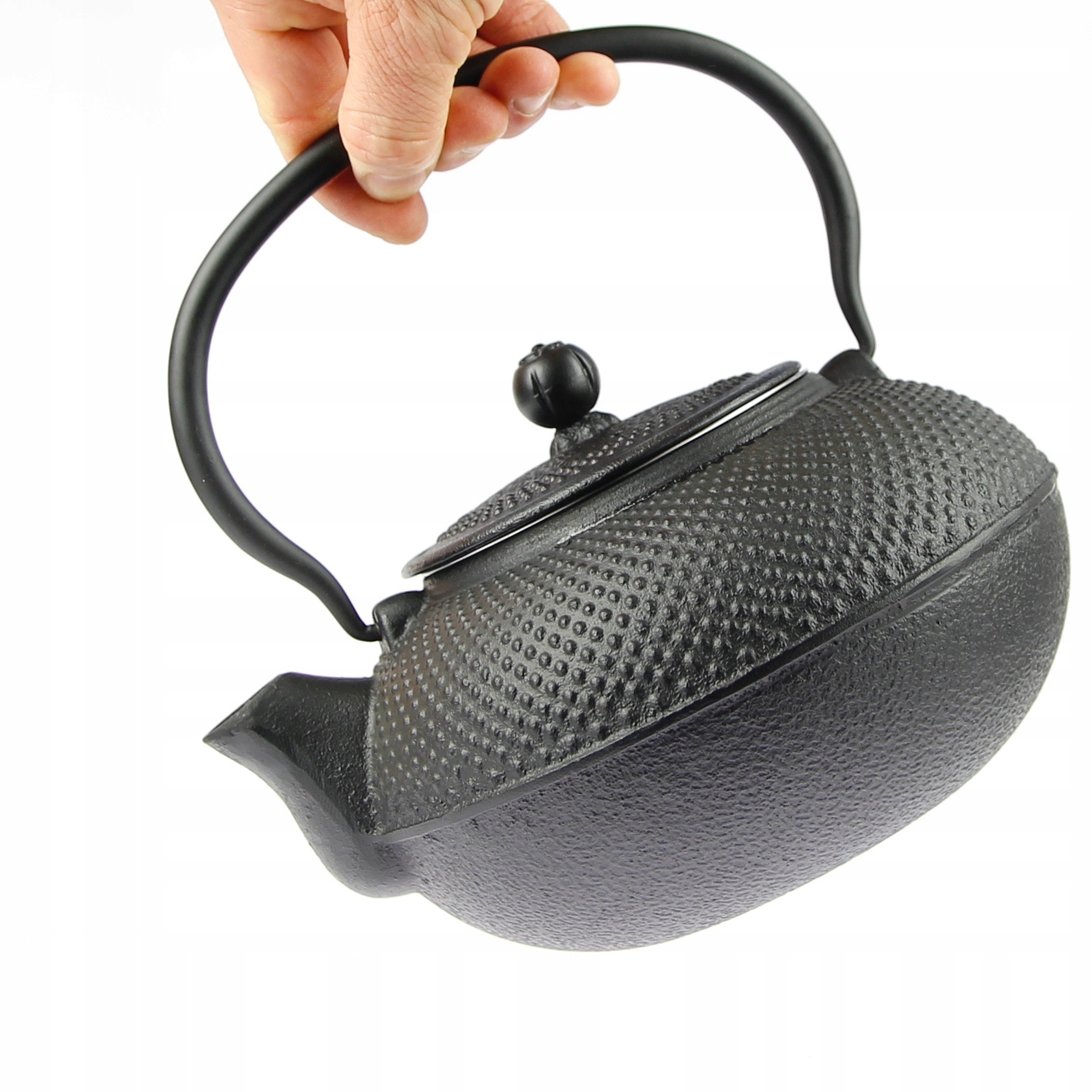 Konvice Na Čaj 1.5 L Černá Litinová S Cedníkem Na Čaj A Bylinky