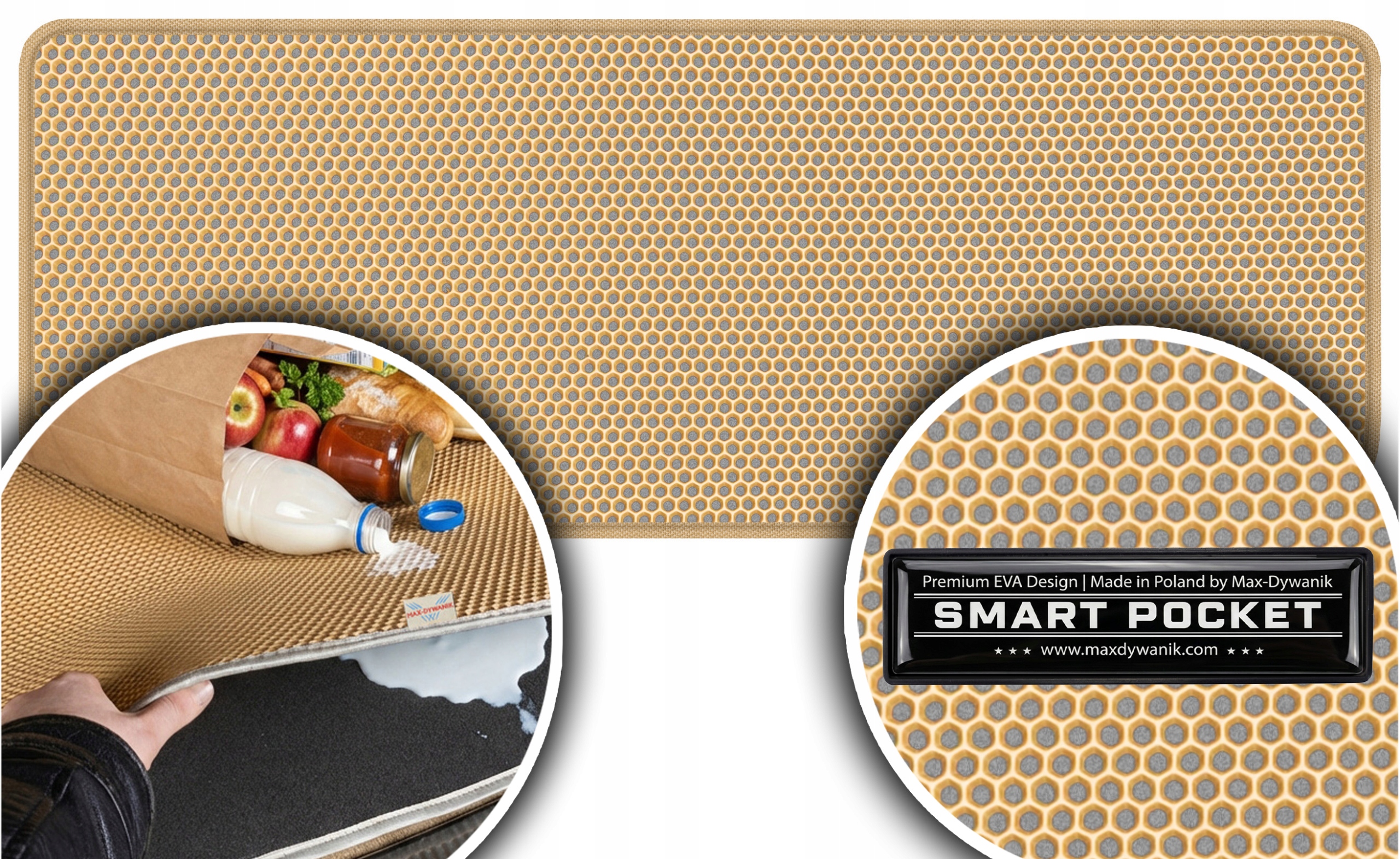 Mini Cooper II Hatchback 2009-2013 Vložka do batožinového priestoru Eva Smart Pocket Béžová