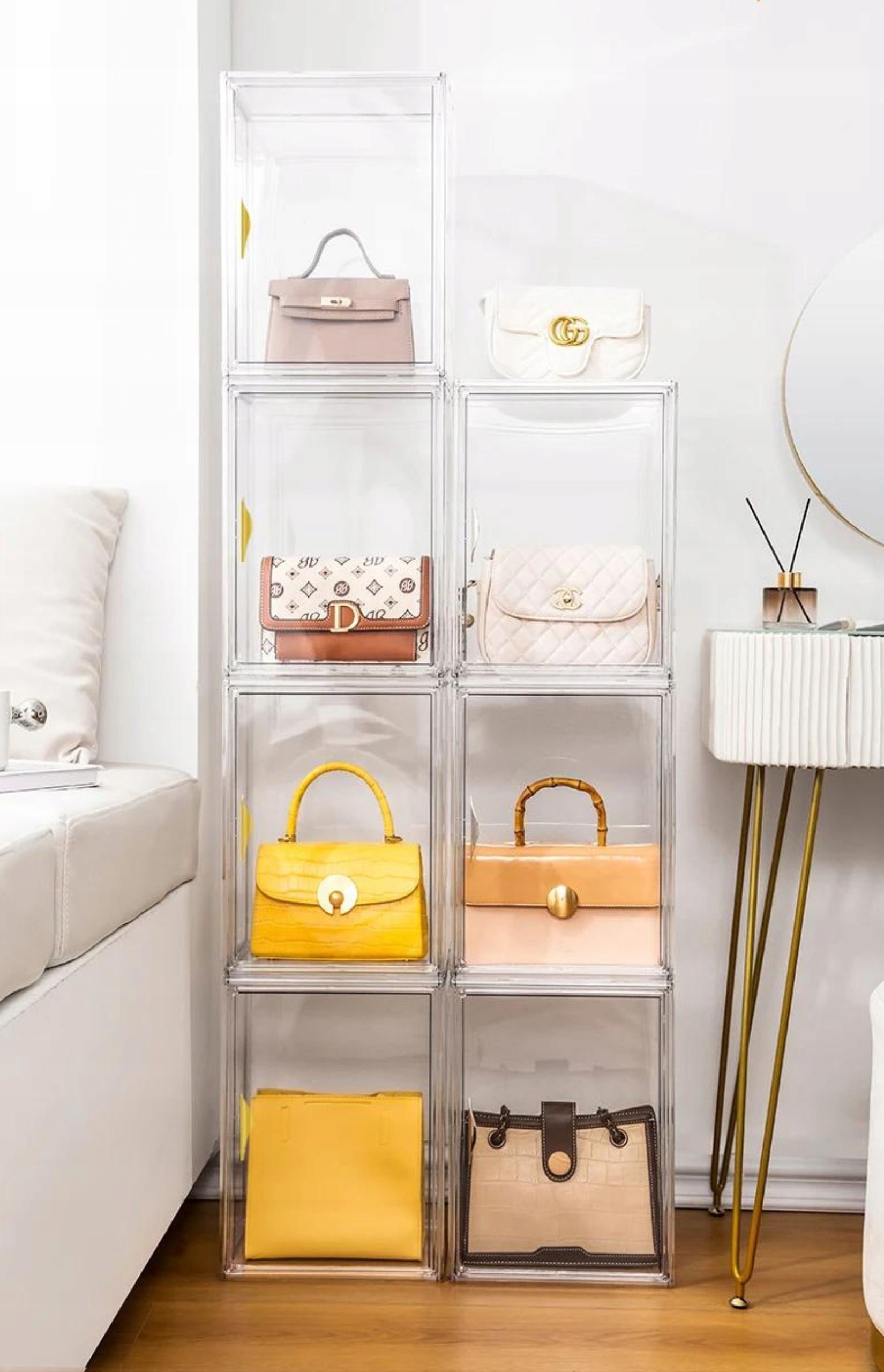 GABLOTA WITRYNA KOLEKCJONERSKA PREMIUM na torebki zabawki buty sklep biuro Szerokość mebla 36 cm