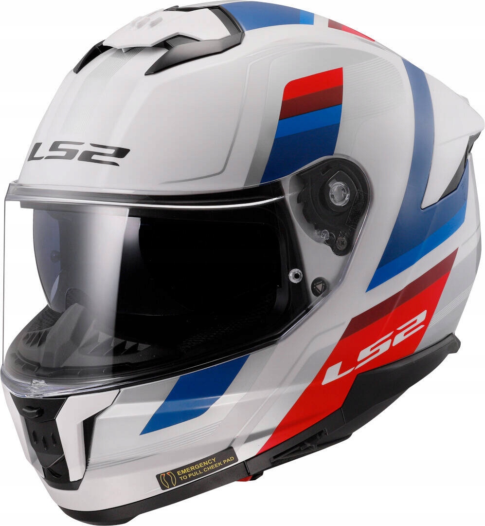 Kask LS2 FF808 STREAM II Vintage White Blue Red rozm. M