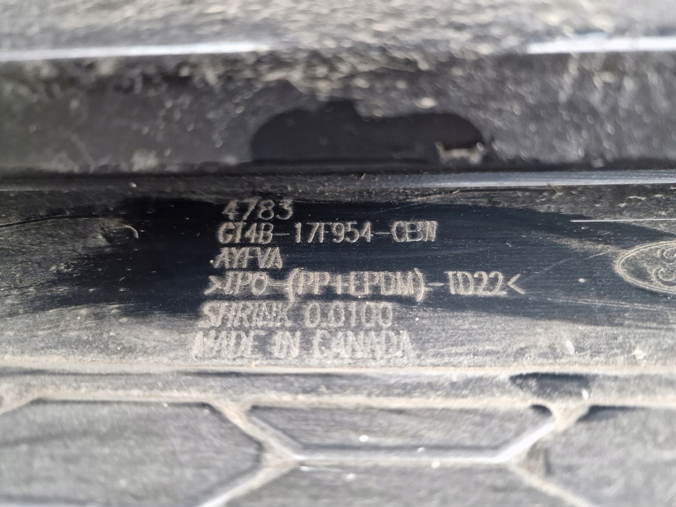FORD EDGE SPORT ST LINE bumper rear part 15-18 ROK