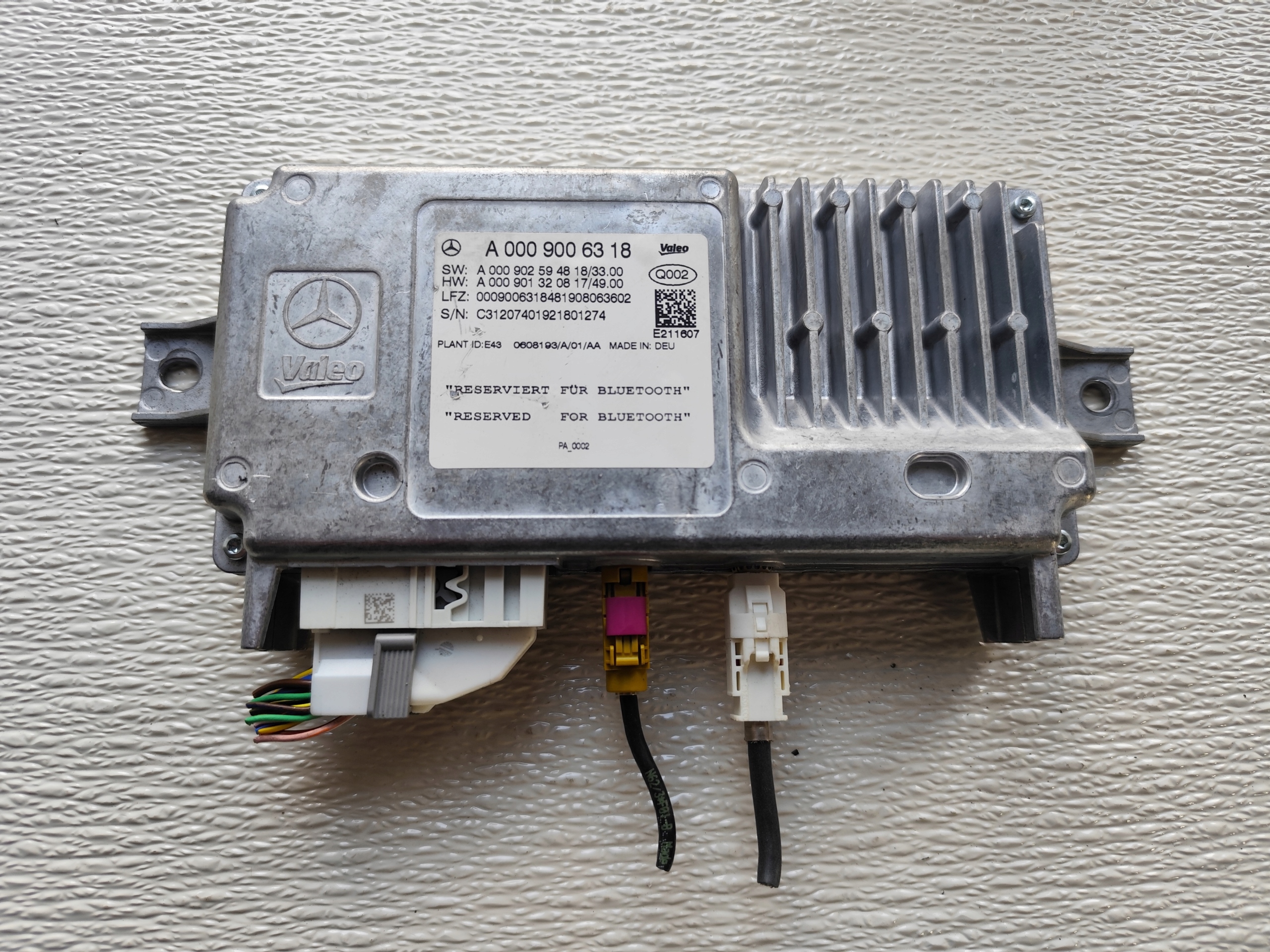 MERCEDES B KLASA W247 2019 module control unit KAMERY A0009006318