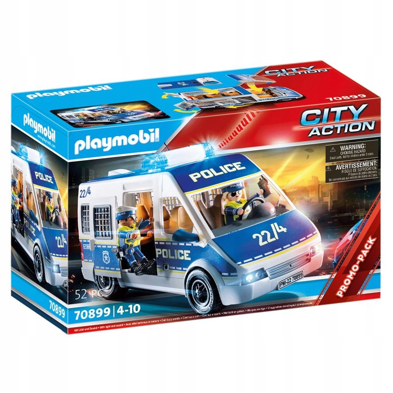 PLAYMOBIL 70899 TRANSPORTER POLICYJNY ZE ŚWIATŁEM