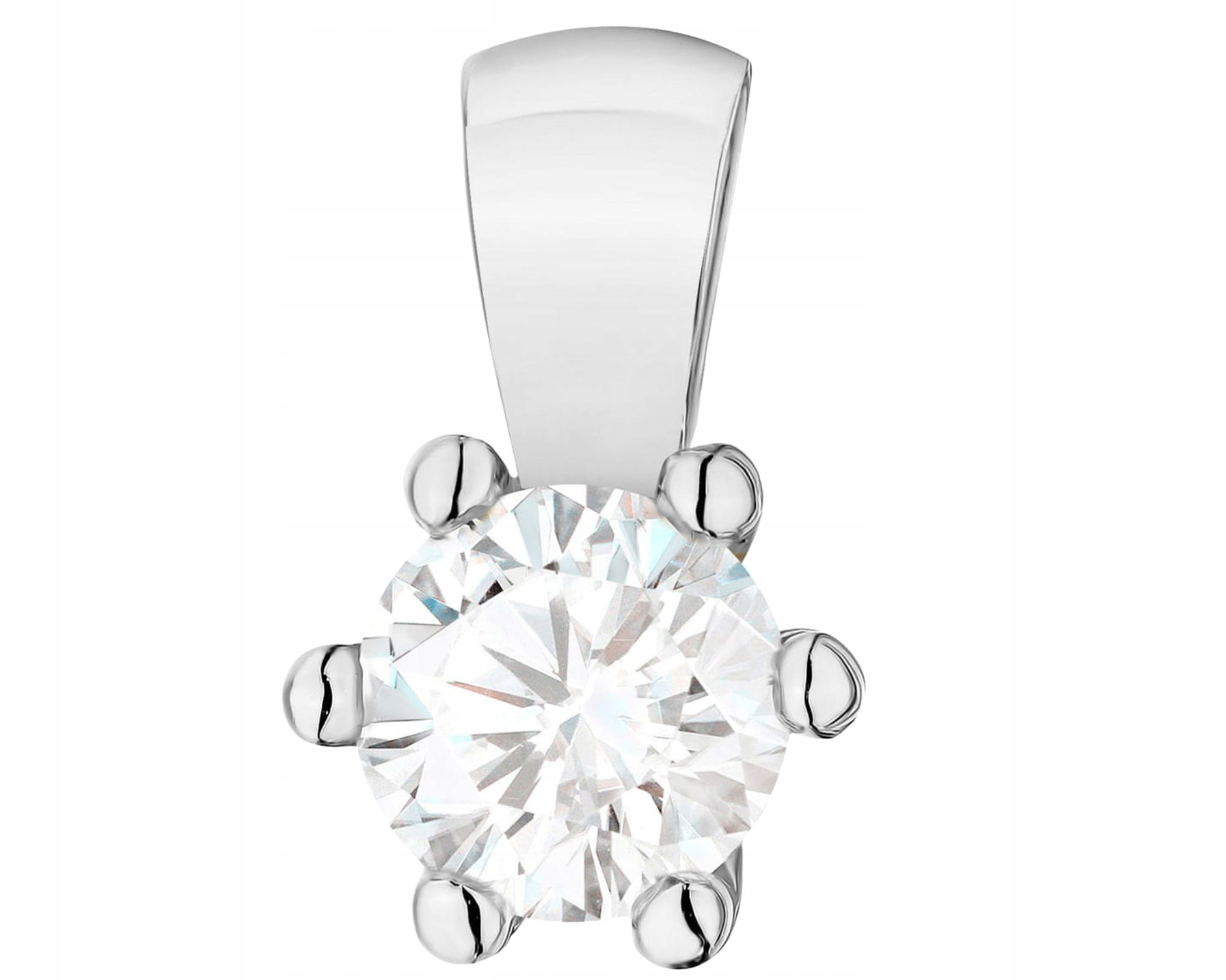 Bílé Zlato Přívěsek S Laboratorním Diamantem Drtič 585 Symbol Lásky