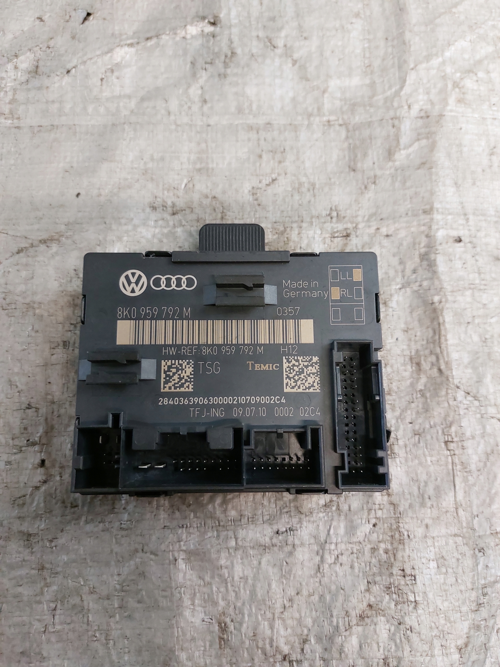 module control unit door AUDI A4 B8