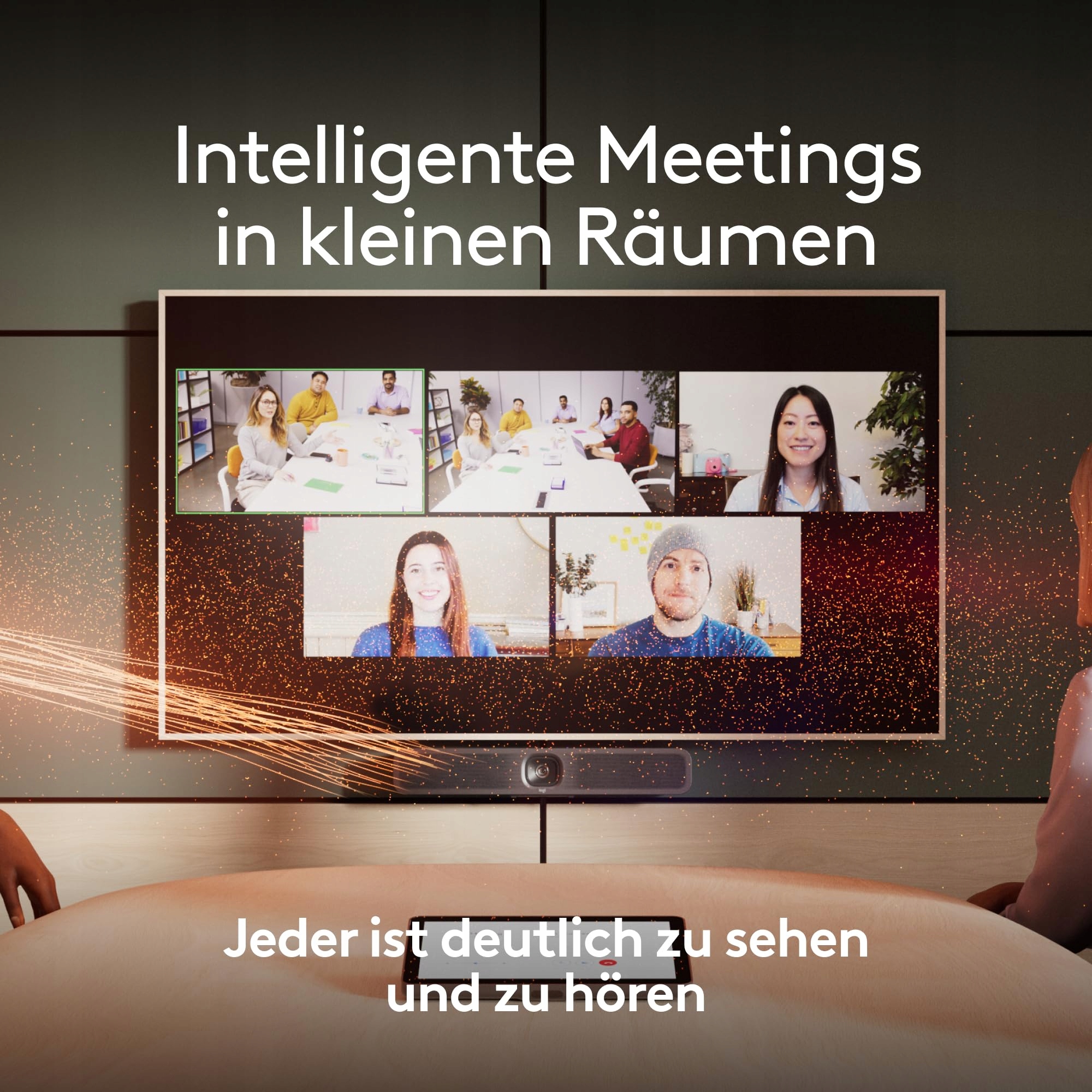 LOGITECH MeetUp 2 USB AI Conference Camera for Teams Zoom Google — miniatura 3