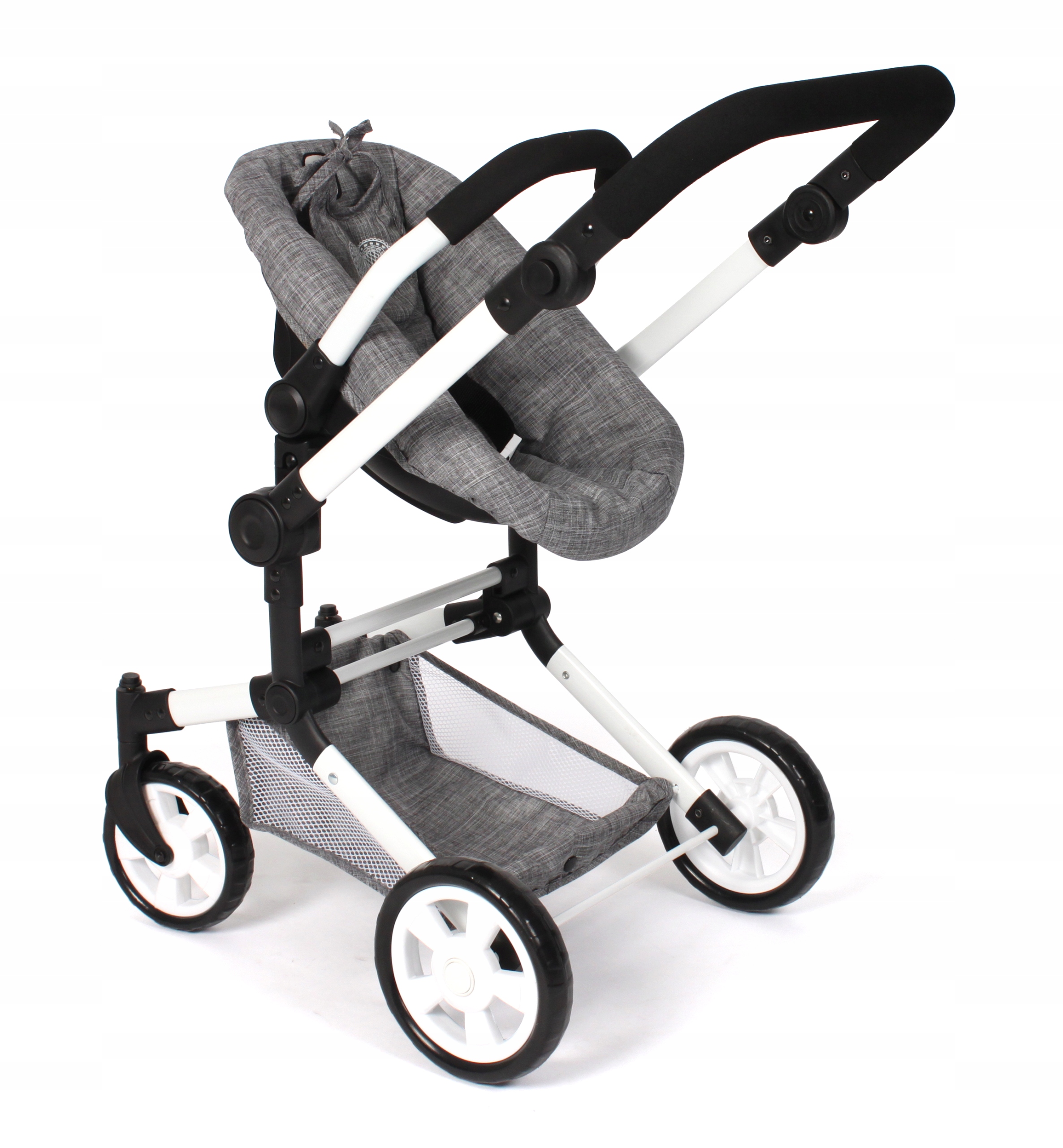 Wózek dla lalki zestaw 3 w 1 Bayer Chic Jeans Grey OPIS! Wiek dziecka 3 lata +