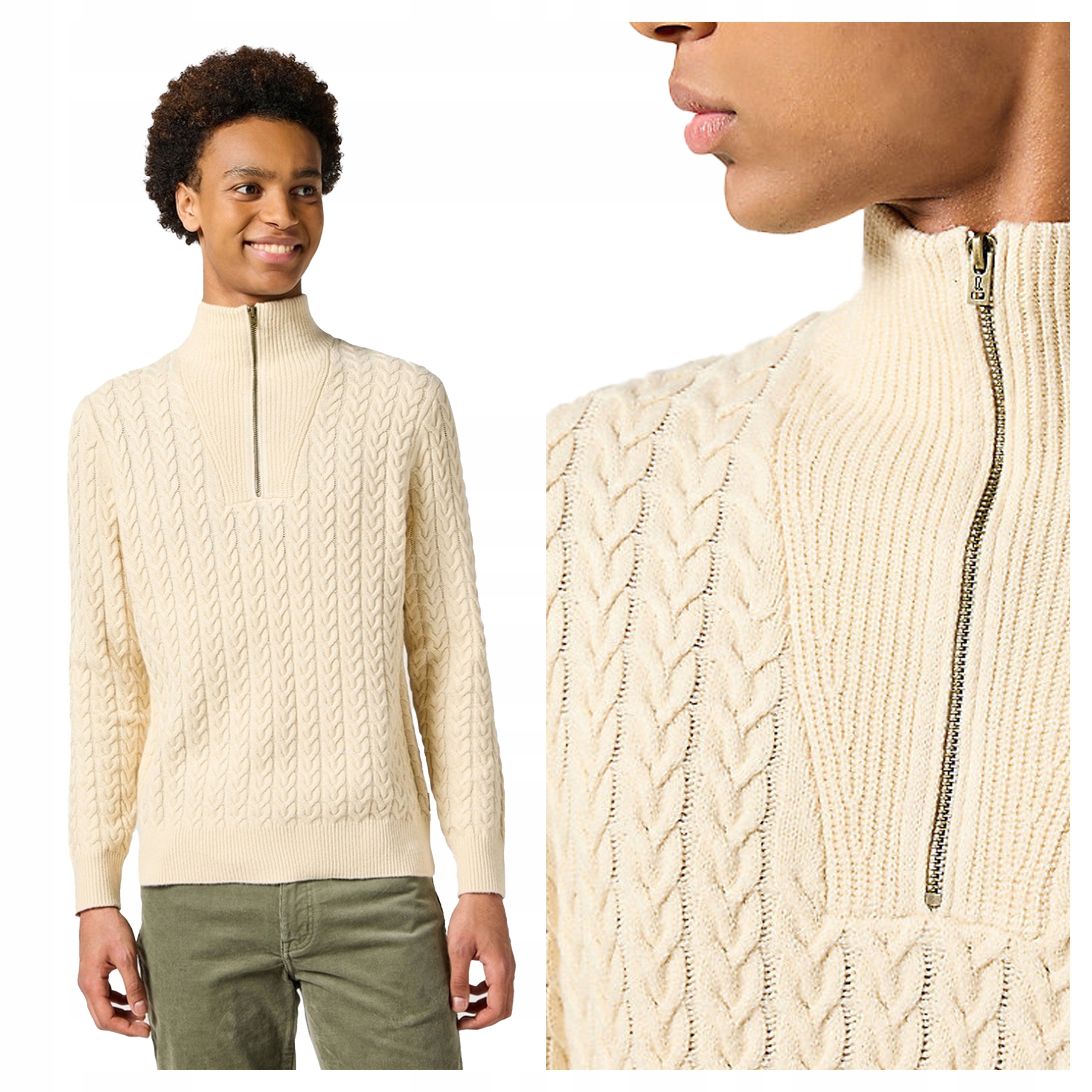 Wrangler Half Zip Knit S Pánský svetr