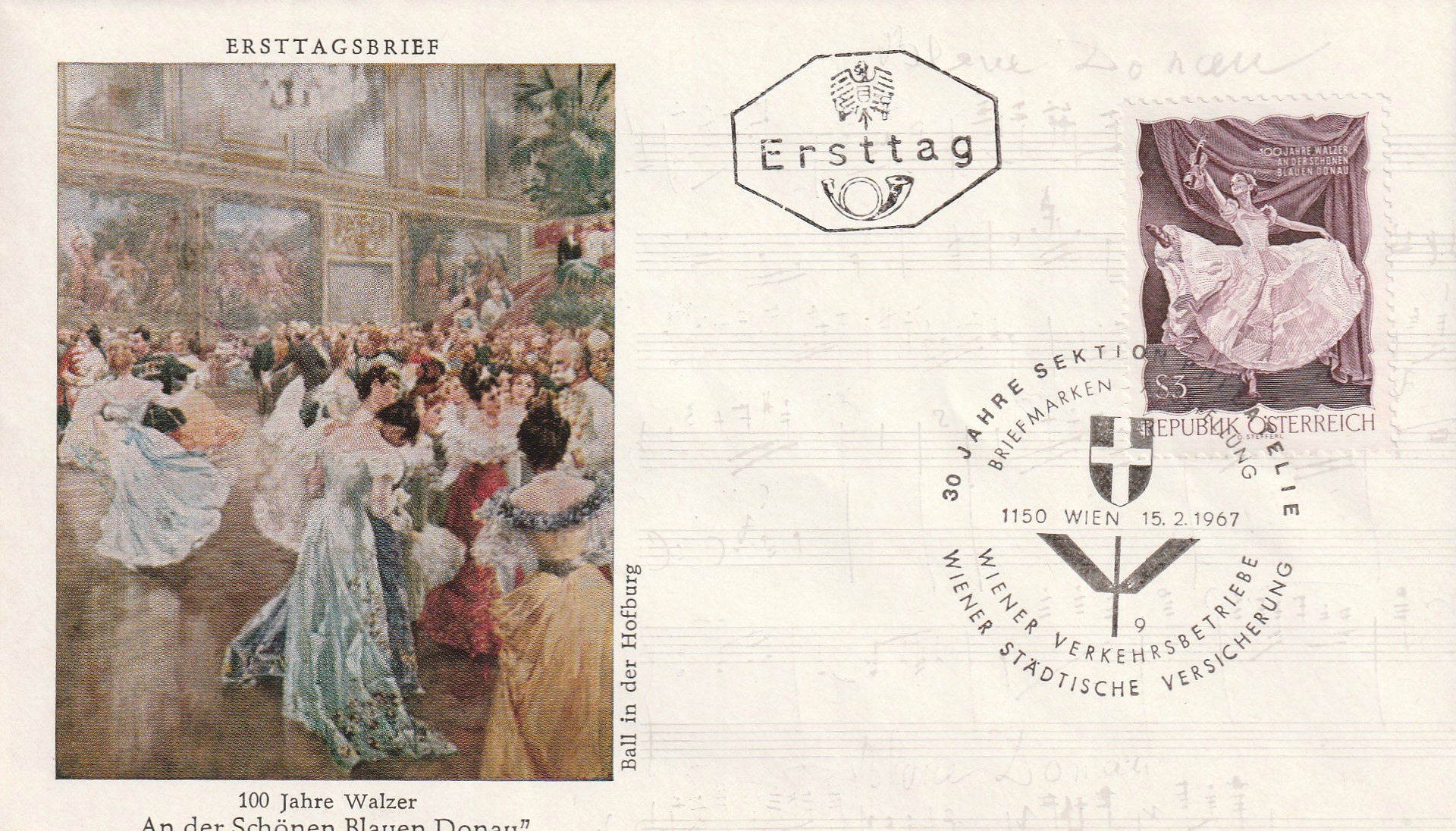 Austria FDC 1967. rok