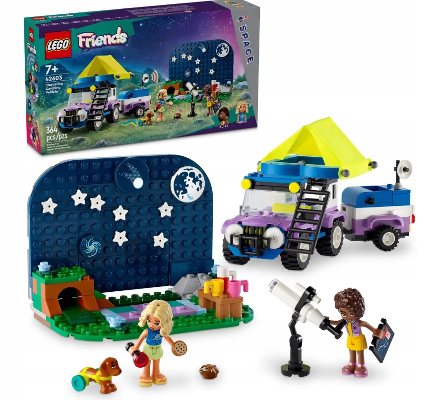 Lego Friends Kamper s mobilní hvězdnou observatoří 42603