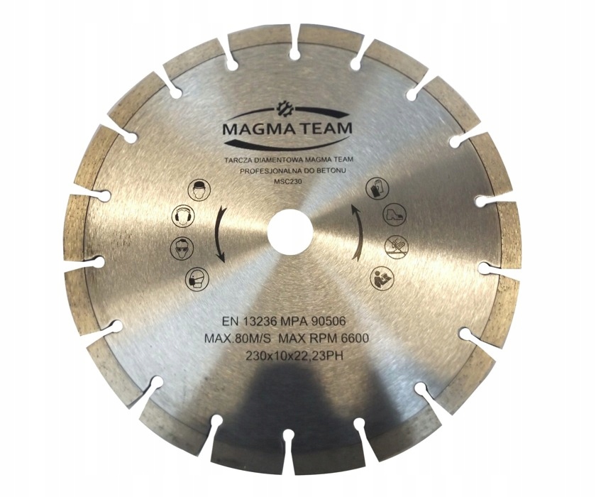 

Tarcza diamentowa do betonu 230mm kostki