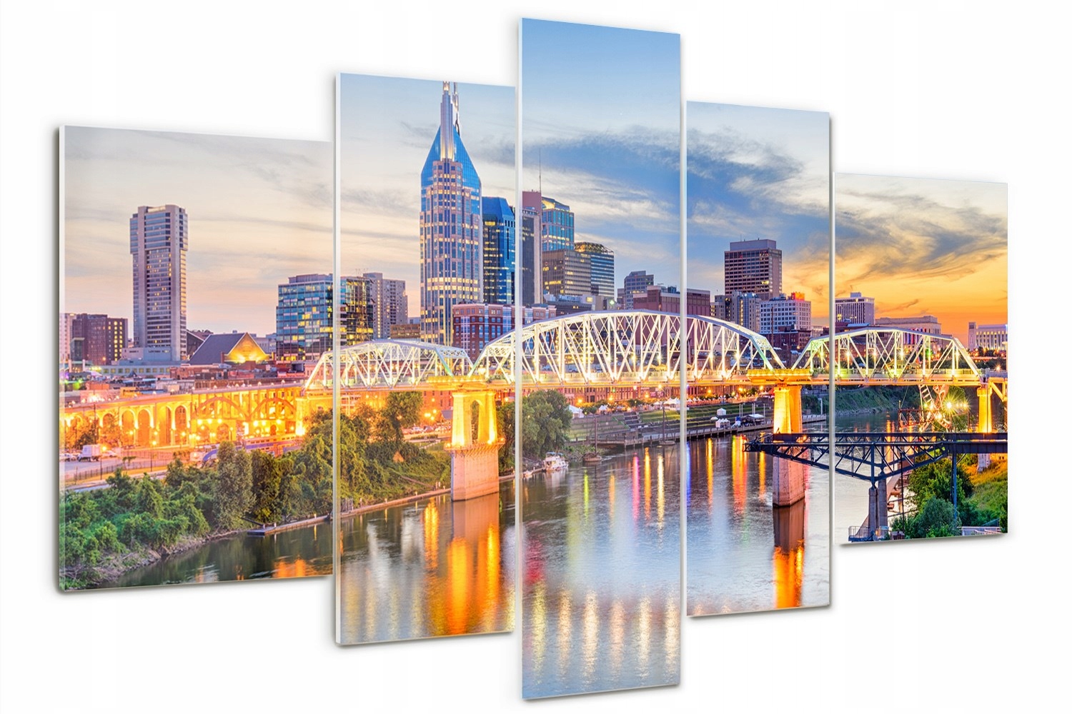 

Obraz szklany tryptyk Most Tennessee Usa