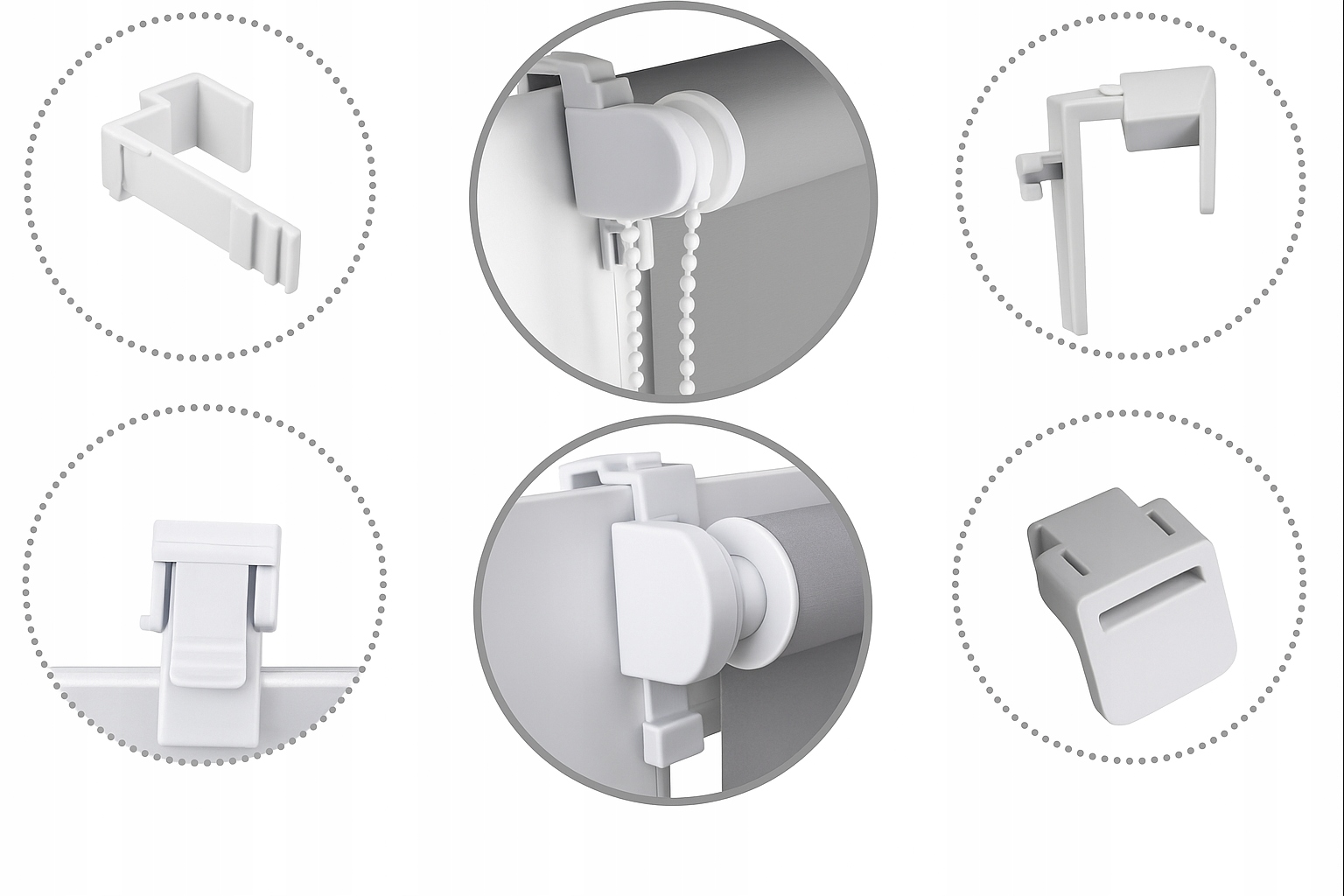 ROLETA GŁADKA 72x150 CM Z NAPINACZEM NA WYMIAR – PÓŁ ZACIEMNIAJĄCA Długość 150 cm