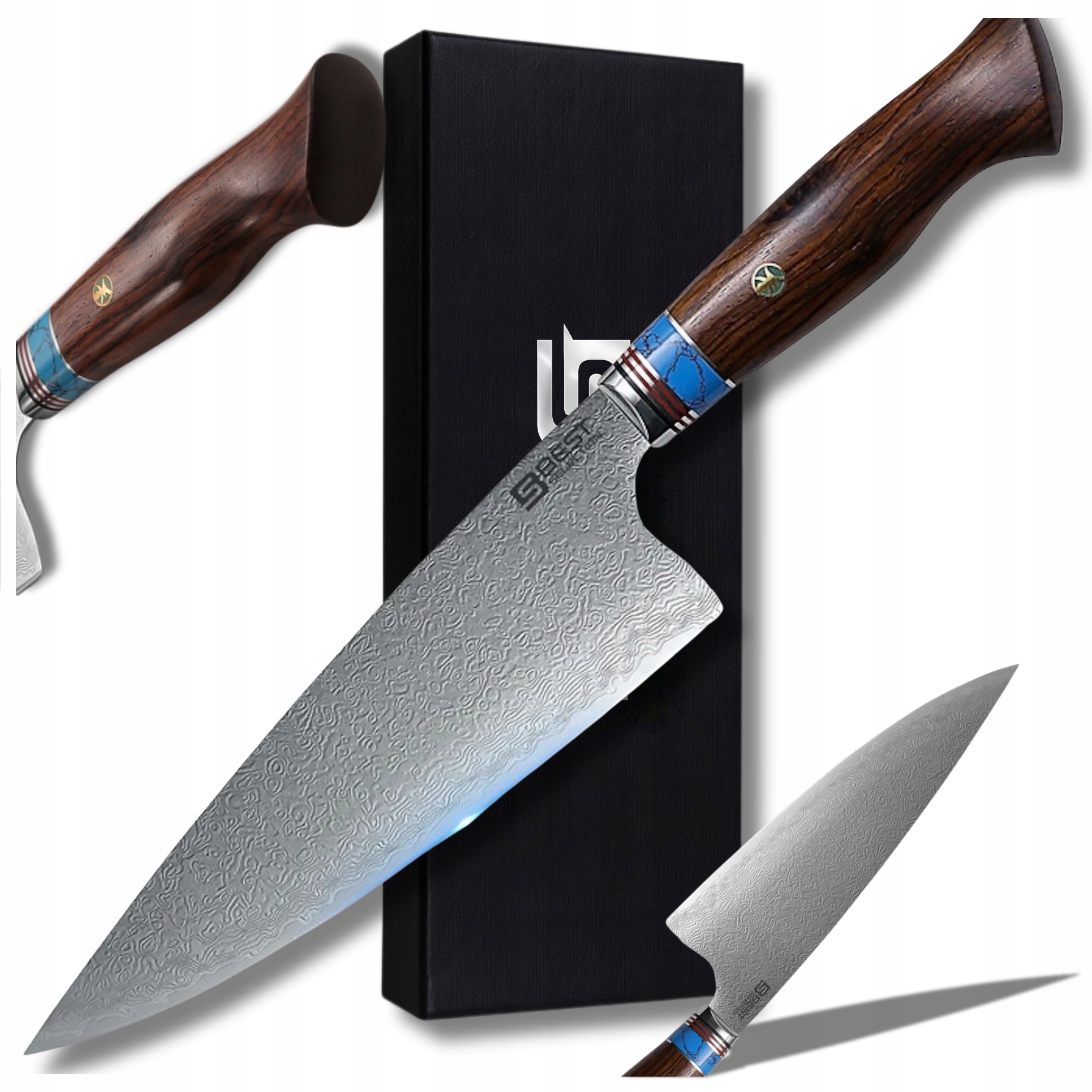 Japonský kuchynský nôž šéfkuchára, Drevený držiak Black Week, Sekáčik na sekanie