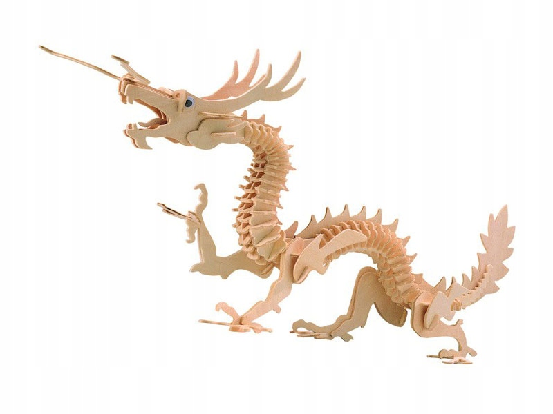 

Smok składanka drewniana puzzle 3D M005