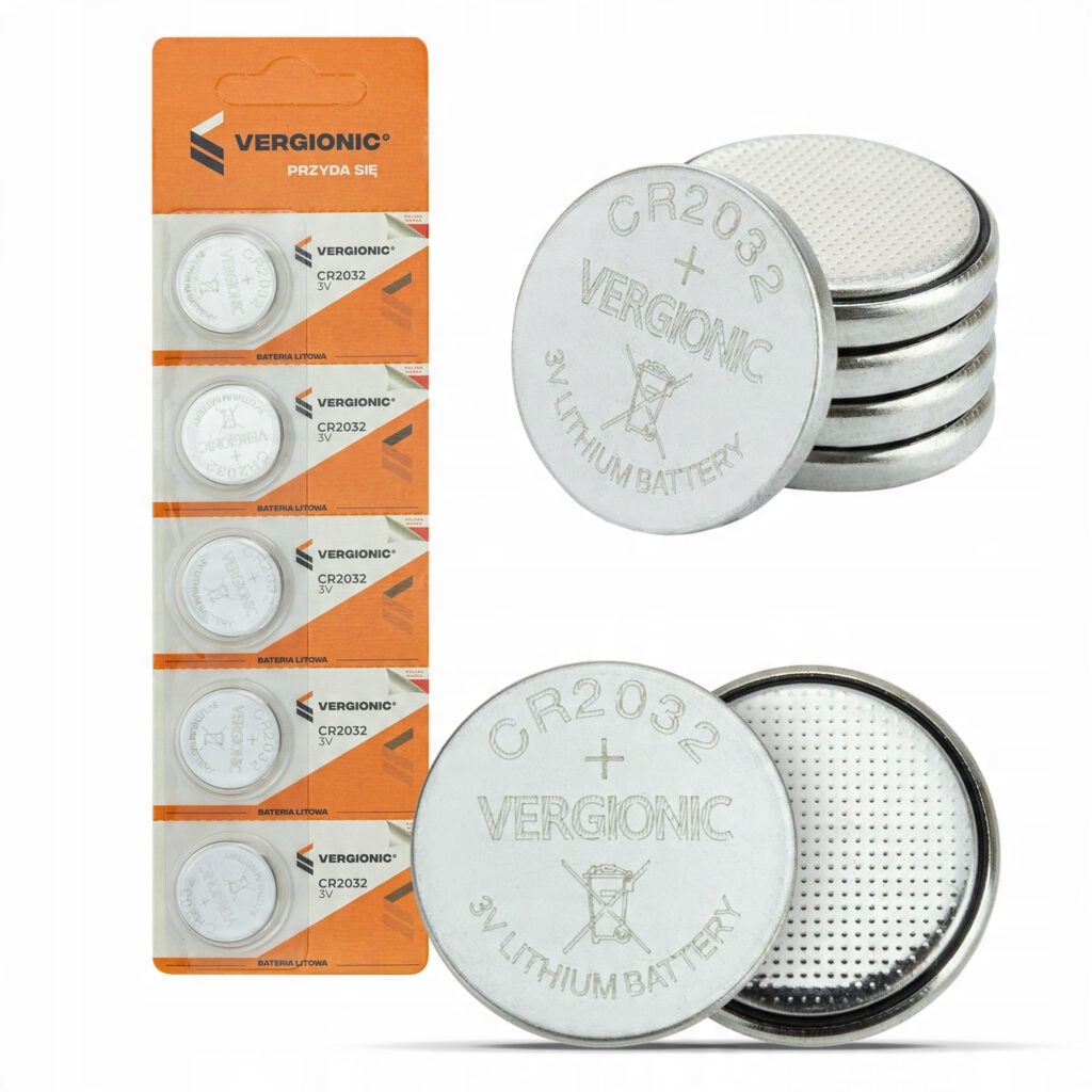

5x Bateria CR2032 3V Litowa Zegarkowa Guzikowa