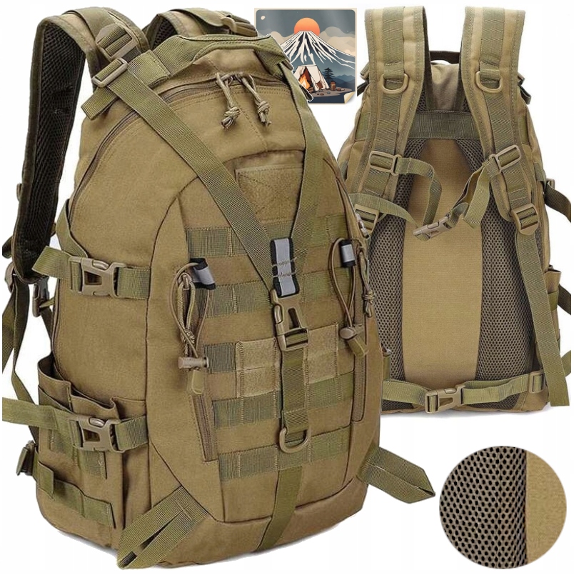 Assault Plecak Wojskowy Turystyczny Militarny Survival Taktyczny Coyote 35L