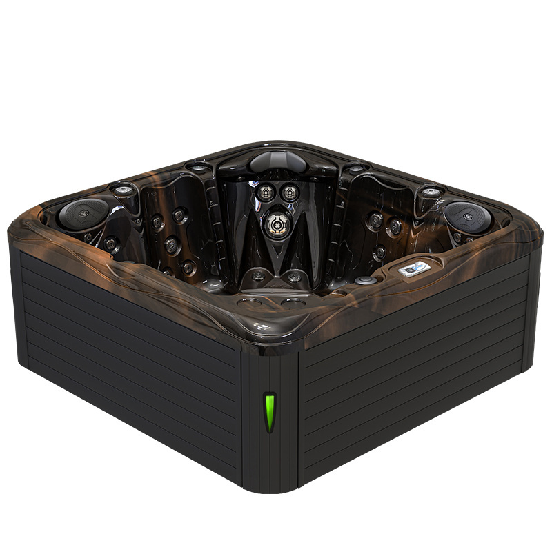 Zahradní lázně 752 5 osob 40 trysek akryl Magma zlaté pouzdro Antracit 200x200