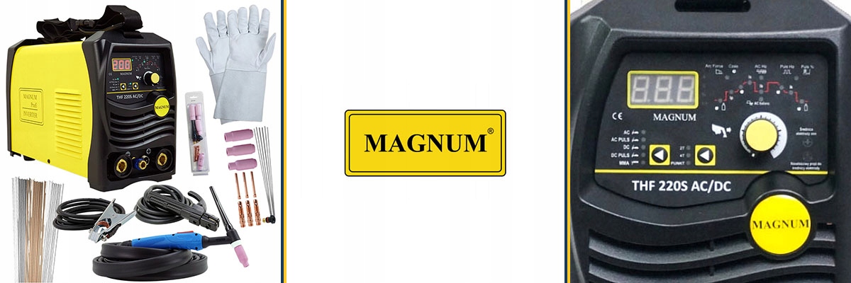 Spawarka Magnum TIG AC/DC zestaw Puls HF 200A Model THF 220