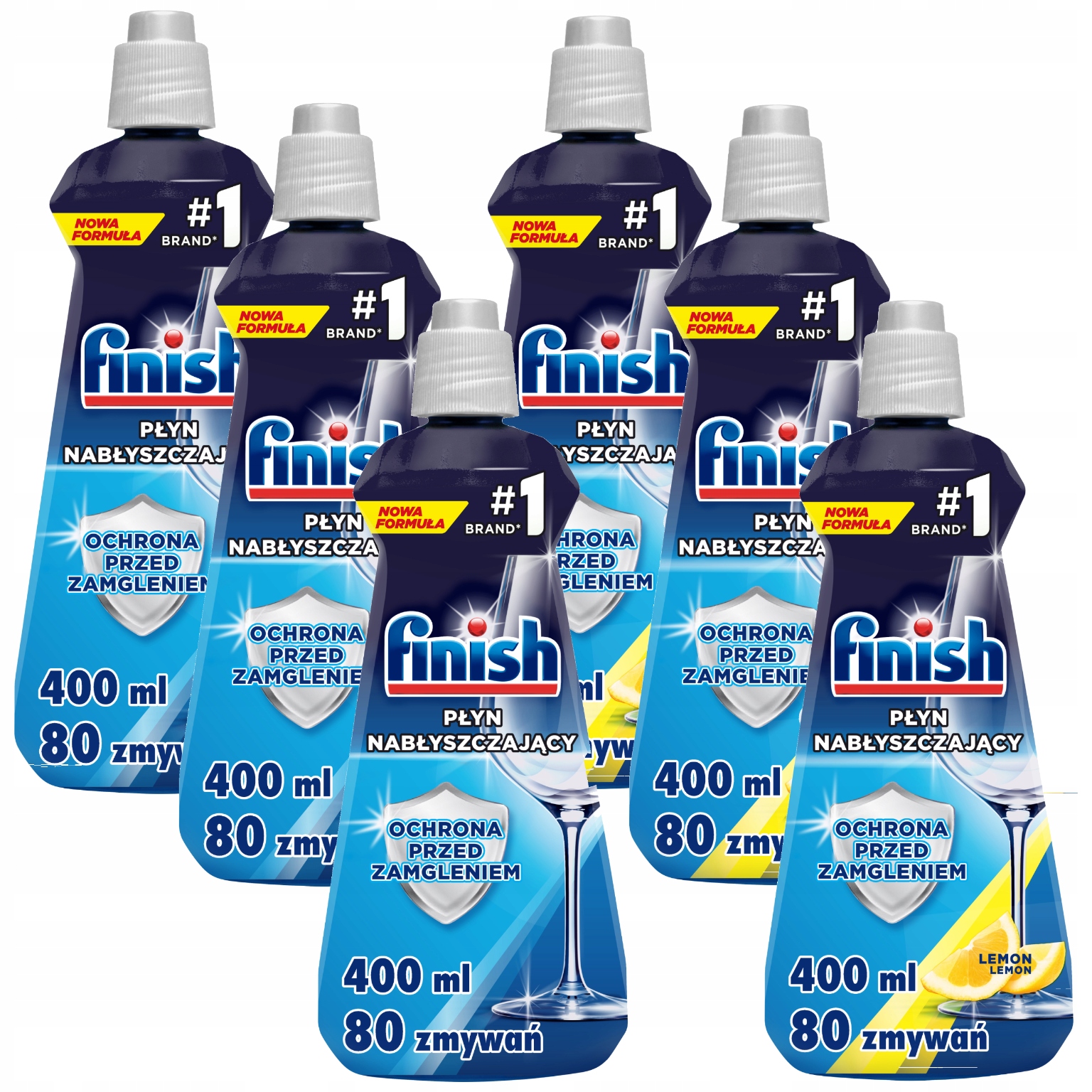 Levně Finish Giga Sada Leštidlo do myčky Regular & Lemon 6x 400ml