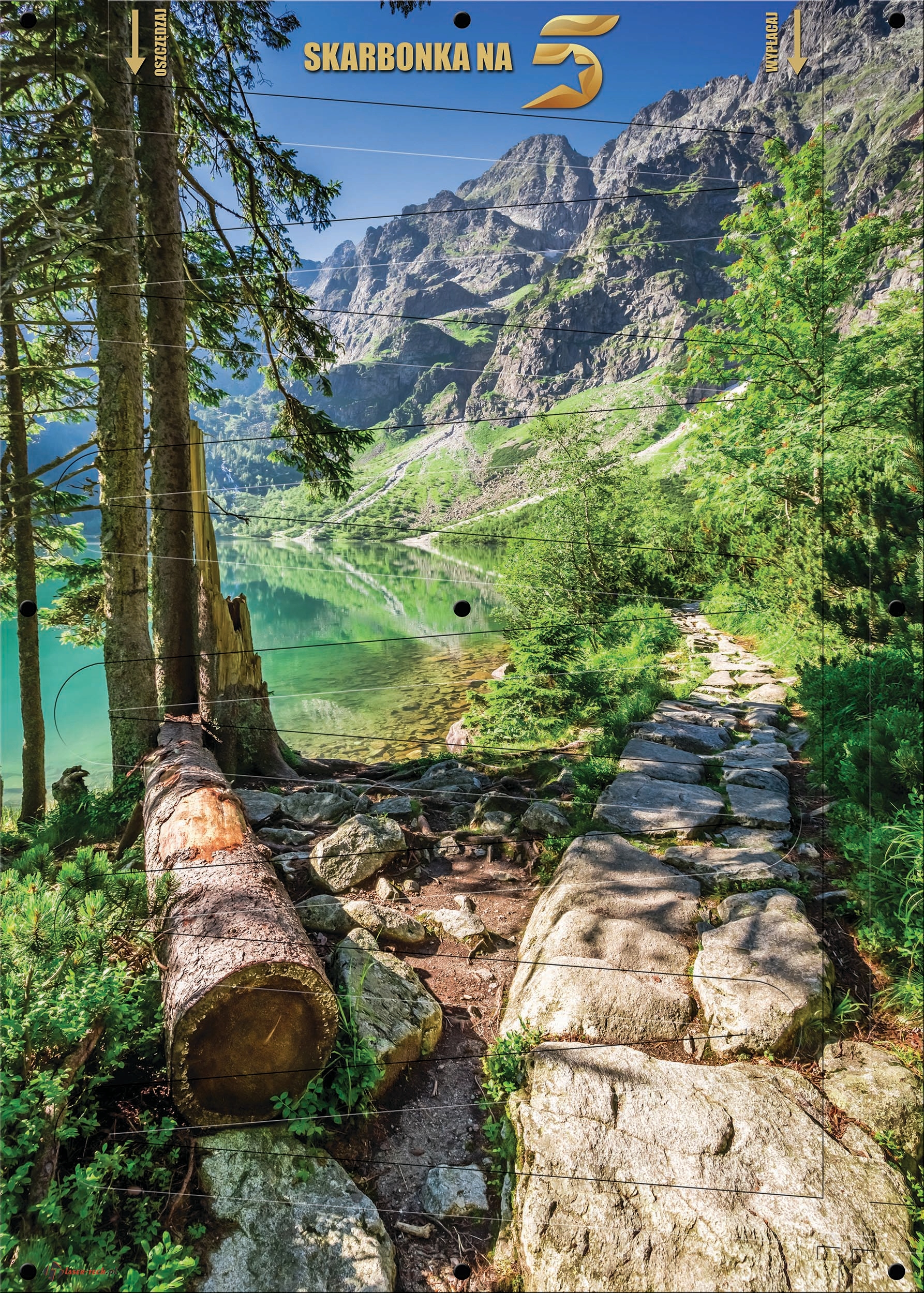 Pokladní Kasíčka Za 5 Pln XXL nástěnný Obraz 50x70 cm cesta v Tatrách