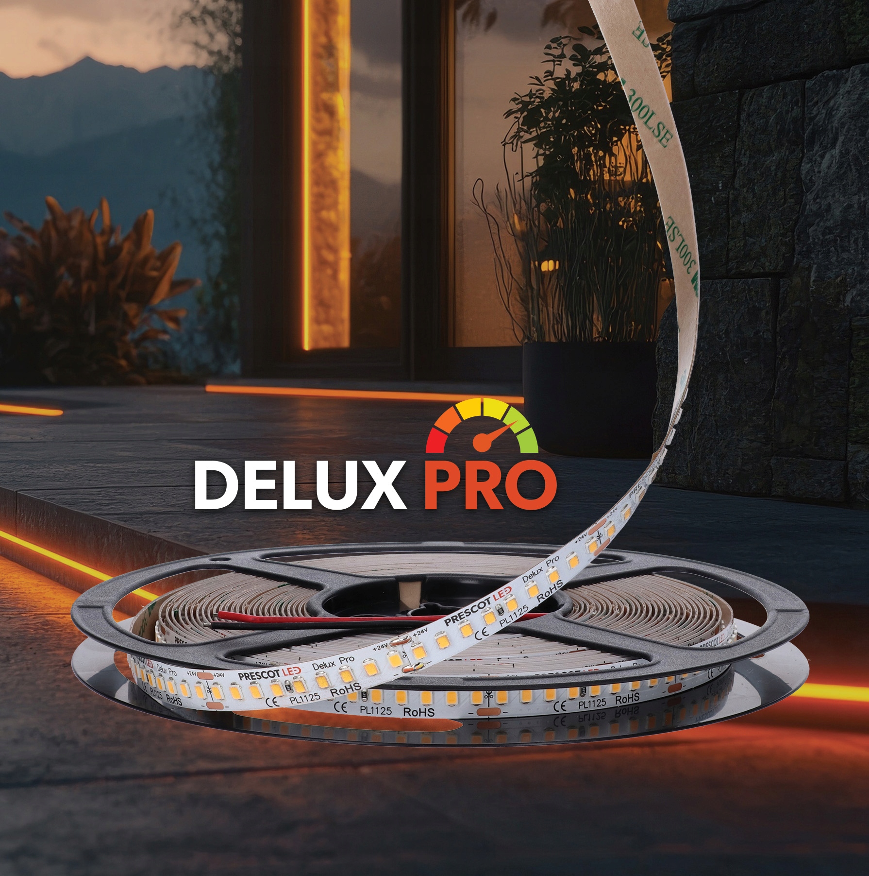 Led pásik Delux Pro 24V 126LED| 3000K 1200lm 10m 7 rokov záruka