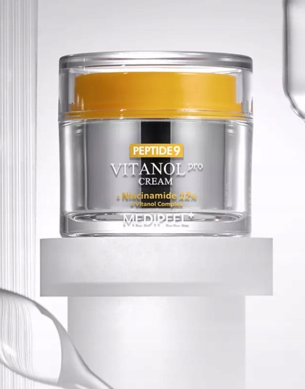 MEDI-PEEL Peptide 9 Vitanol Cream Pro 50 g - krem przeciwstarzeniowy z niacynamidem — 6