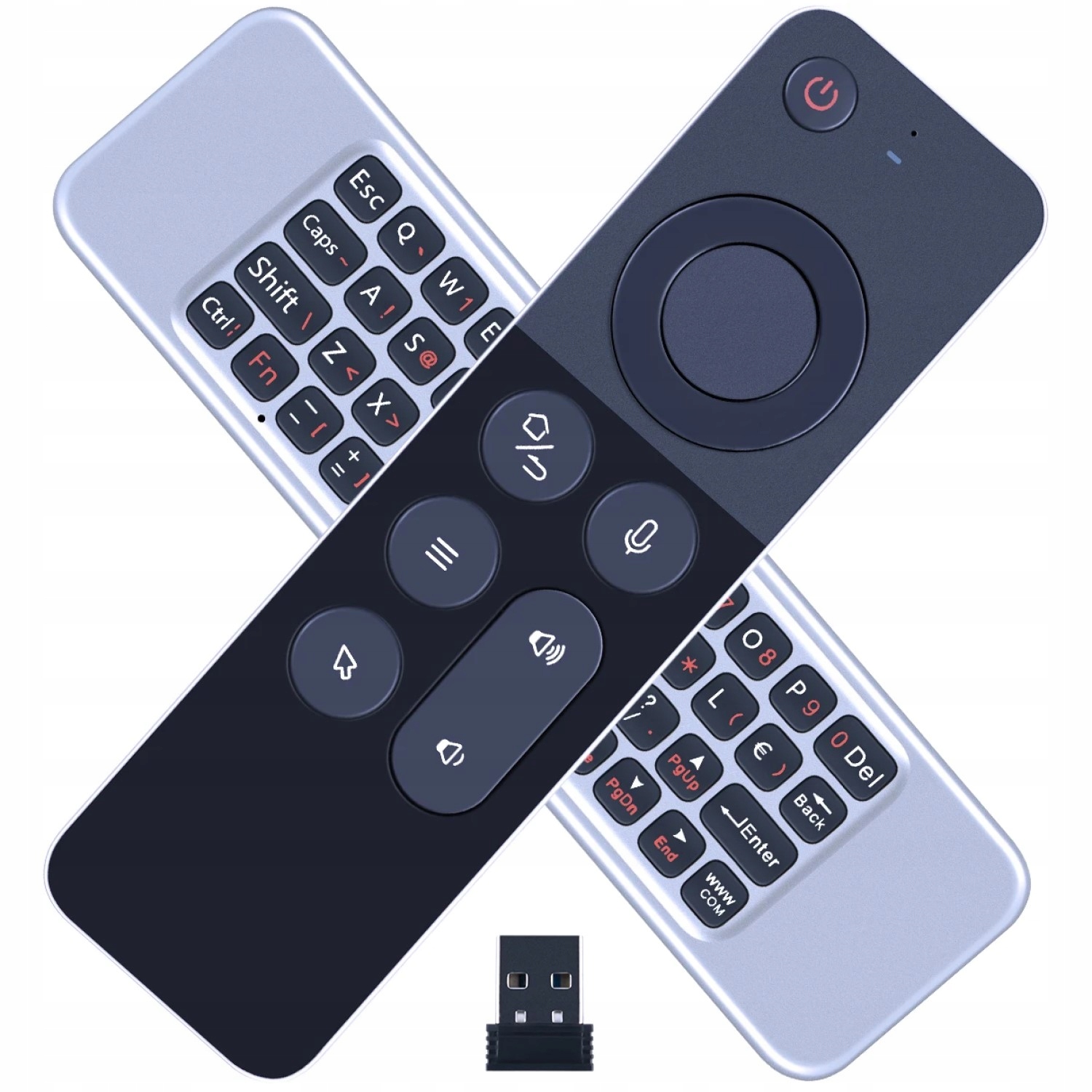 Dálkové Ovládání S Qwerty Klávesnicí Univerzální Pro Smart Tv Pc Notebook
