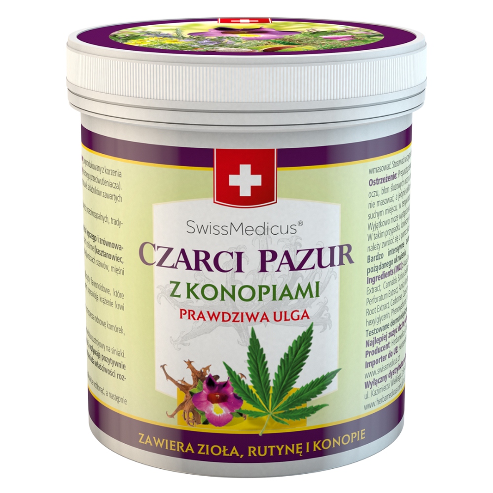 

Czarci pazur z konopiami SwissMedicus 500ml